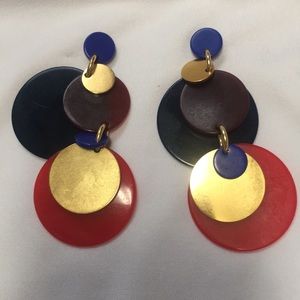 J Crew disc earrings